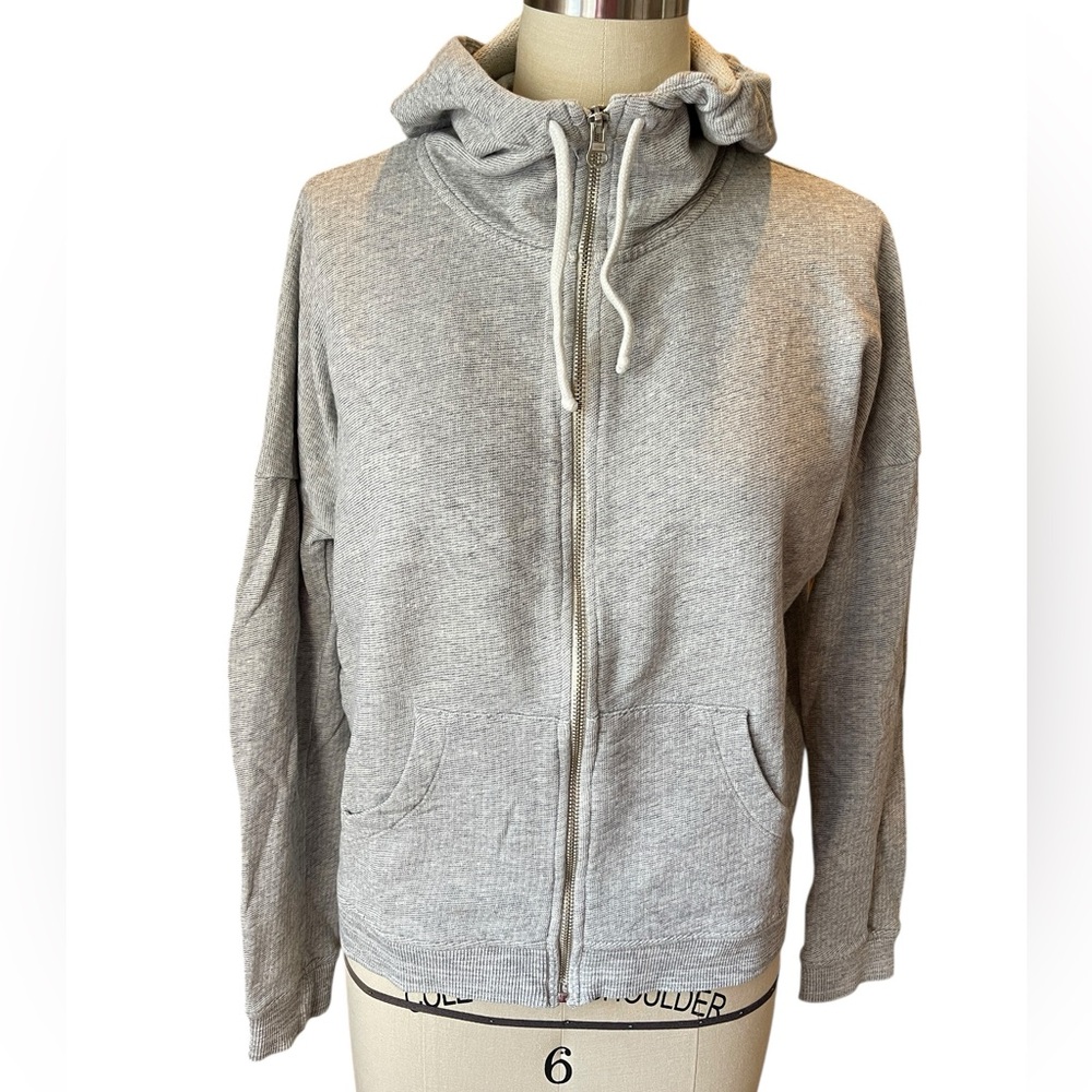 Alternative Apparel Gray Zip-Up Hoodie Sweatshirt